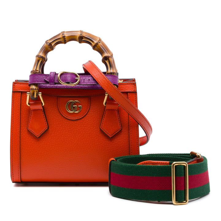Gucci Small Cuir de veau Bamboo Diana Sac