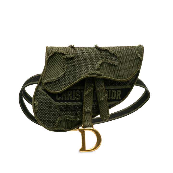 Camouflage Saddle Belt Bag Green - Gaby Paris