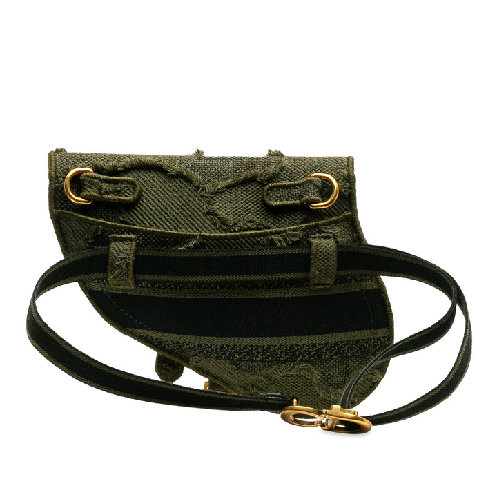 Camouflage Saddle Belt Bag Green - Gaby Paris