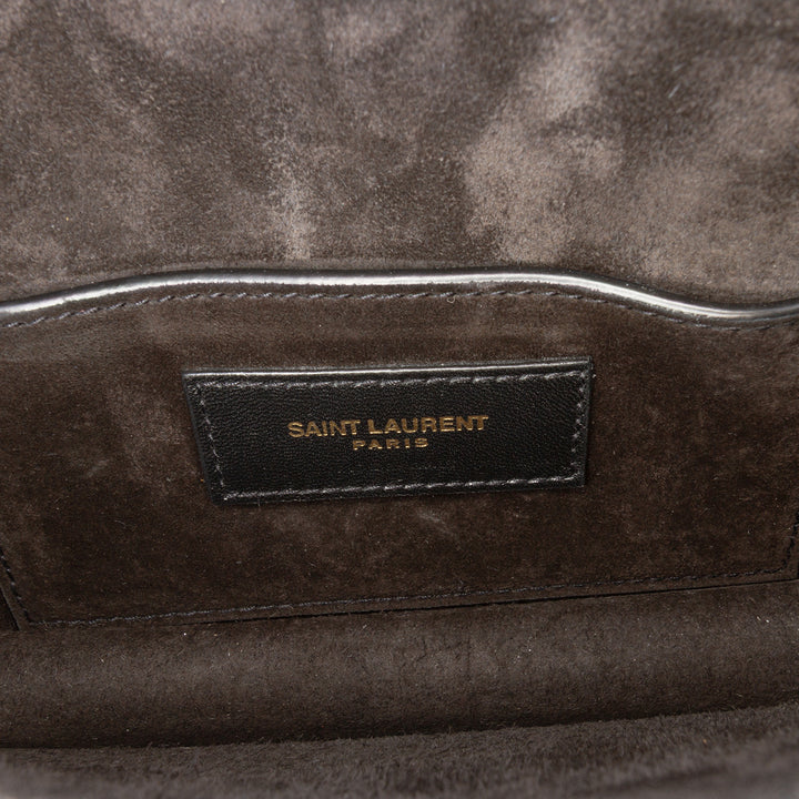 Small Metallic Calfskin Monogram Sunset Crossbody Gold - Gaby Paris