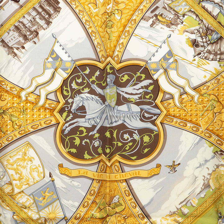 Hermès La Vie a Cheval Foulard 90 Soie