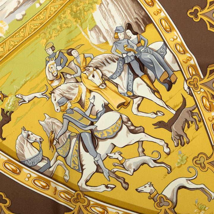 Hermès La Vie a Cheval Foulard 90 Soie