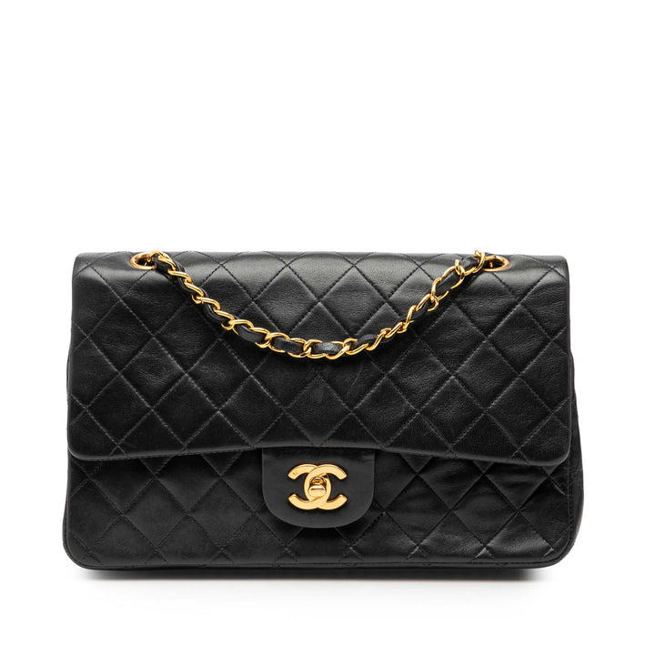 Chanel Medium Classic Cuir d’agneau Double rabat