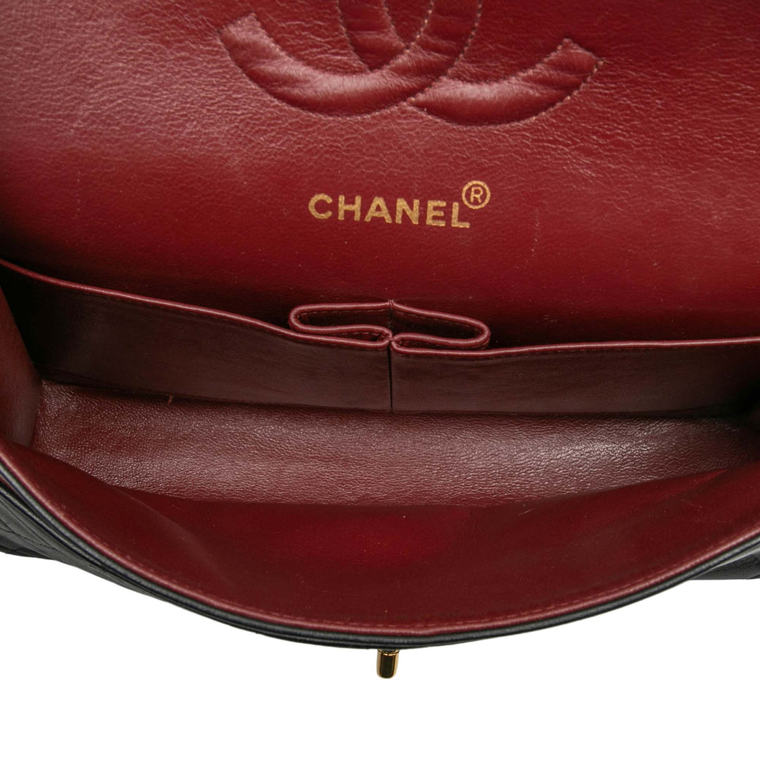 Chanel Medium Classic Cuir d’agneau Double rabat
