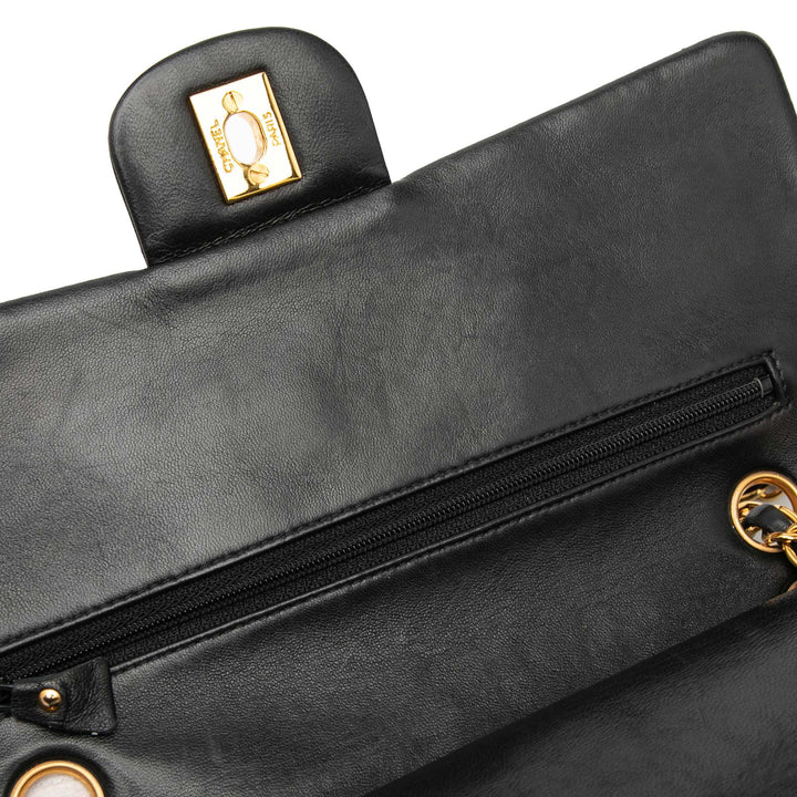Chanel Medium Classic Cuir d’agneau Double rabat