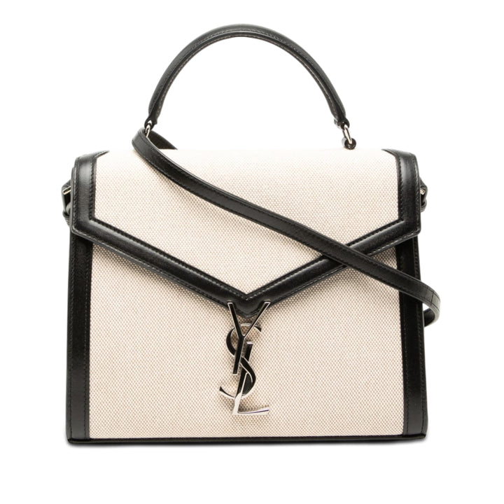 Saint Laurent Medium Toile Cassandra sac à anse supérieure