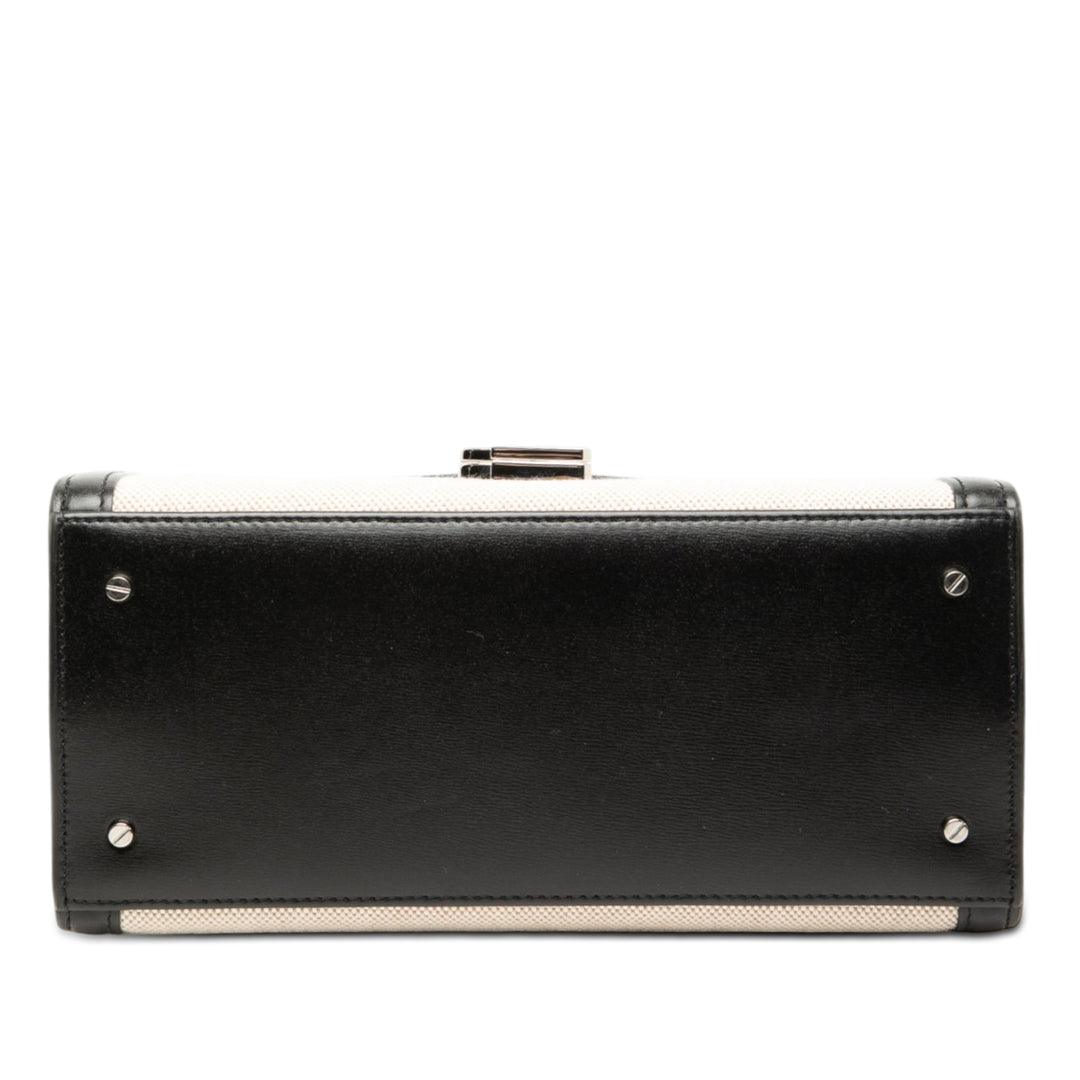 Saint Laurent Medium Toile Cassandra sac à anse supérieure