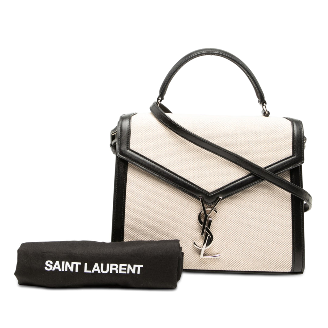 Saint Laurent Medium Toile Cassandra sac à anse supérieure