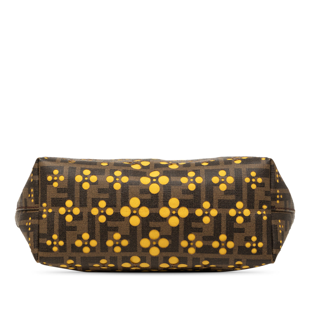 Fendi Small perforé Zucca Spalmati Roll Cabas
