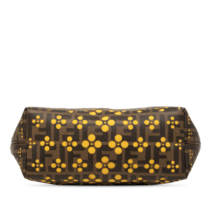 Fendi Small perforé Zucca Spalmati Roll Cabas