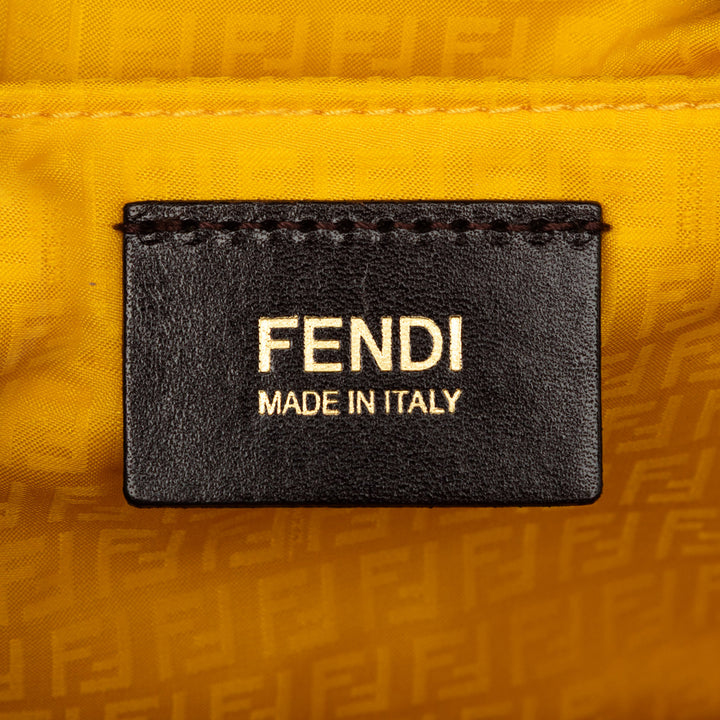 Fendi Small perforé Zucca Spalmati Roll Cabas