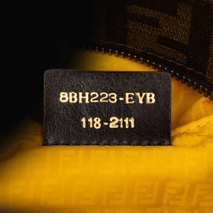 Fendi Small perforé Zucca Spalmati Roll Cabas