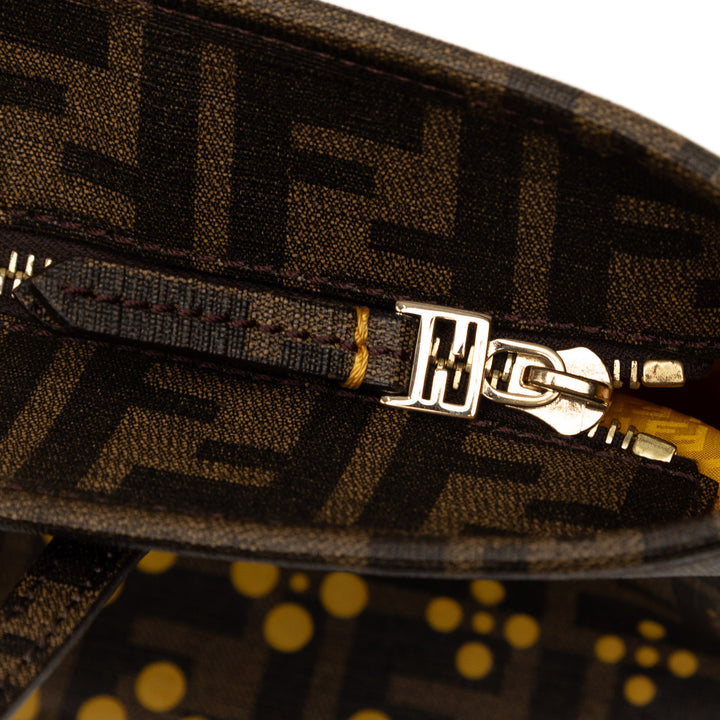 Fendi Small perforé Zucca Spalmati Roll Cabas