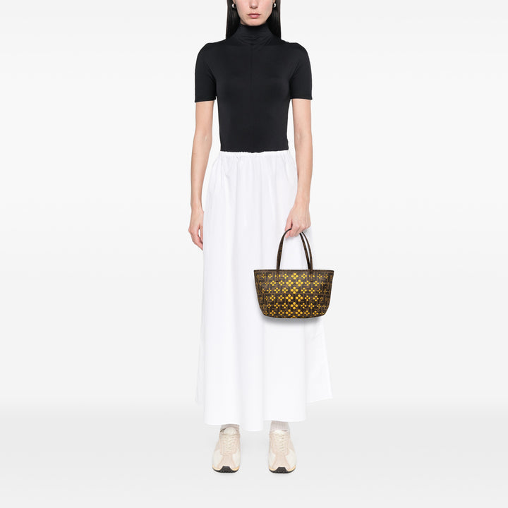 Fendi Small perforé Zucca Spalmati Roll Cabas