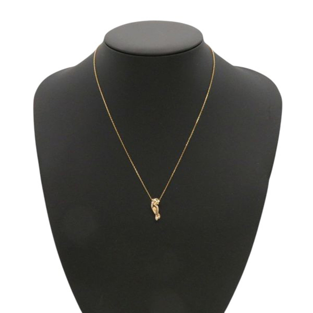 Cartier 18K Rose Doré Onyx and Tsavorite Garnet Panthère de Cartier Pendant Collier Rose