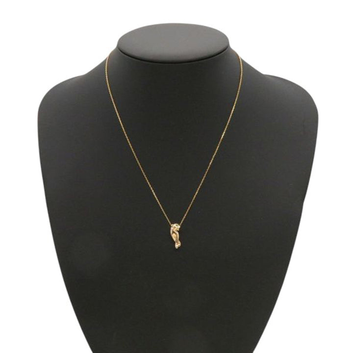 Cartier 18K Rose Doré Onyx and Tsavorite Garnet Panthère de Cartier Pendant Collier Rose