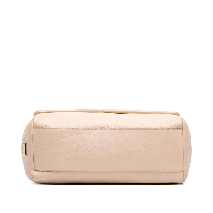 Pebbled Miss Sicily Sac Grand Marron