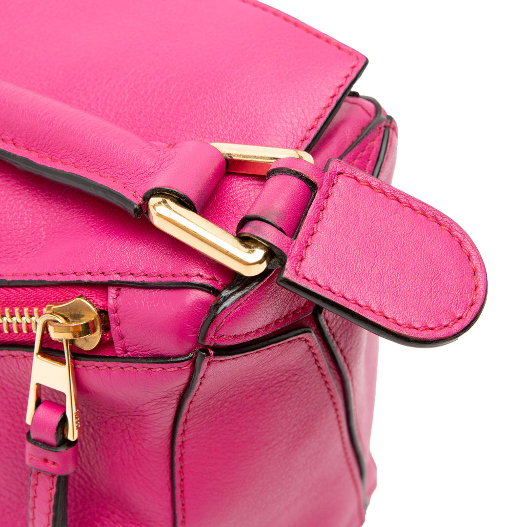 LOEWE Small Cuir de veau Puzzle Sac cartable Rose