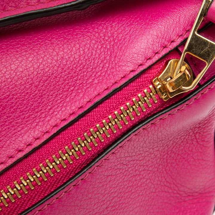 LOEWE Small Cuir de veau Puzzle Sac cartable Rose
