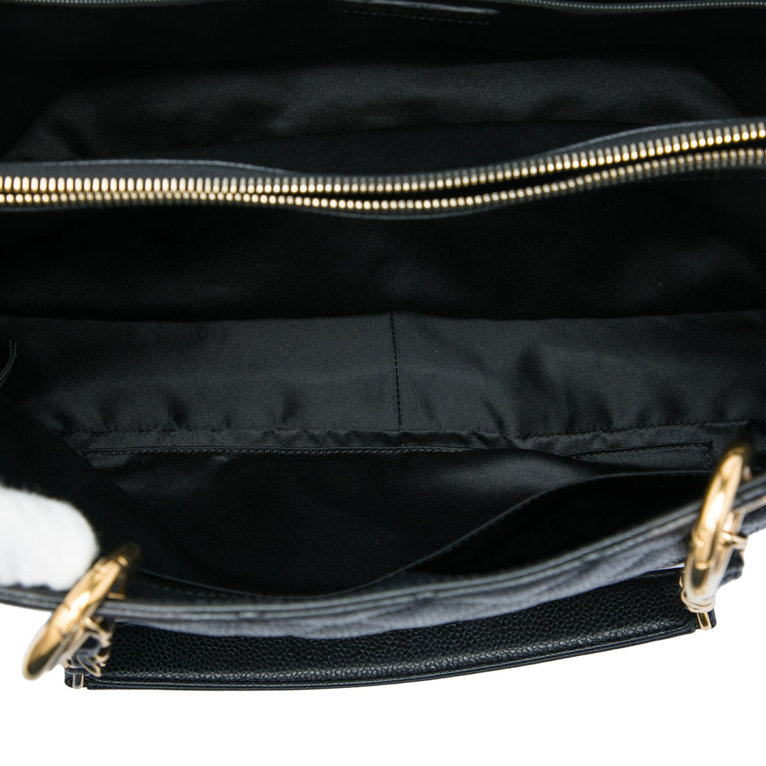 Cabas Cuir caviar Noir