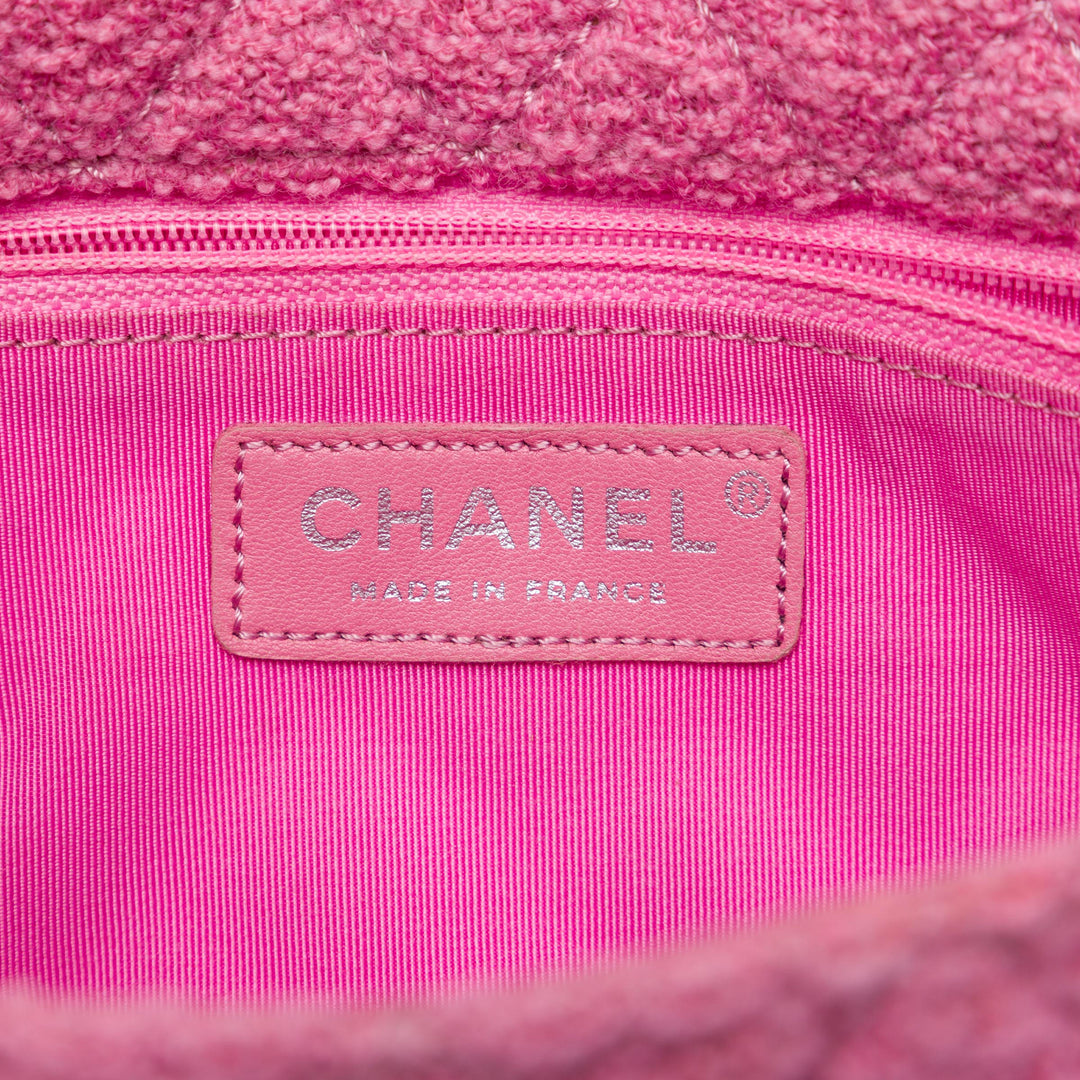 Chanel Matelassé Reissue 2.55 Easy Messenger à rabat Petit Tweed Noir – vue 5 – GABY PARIS