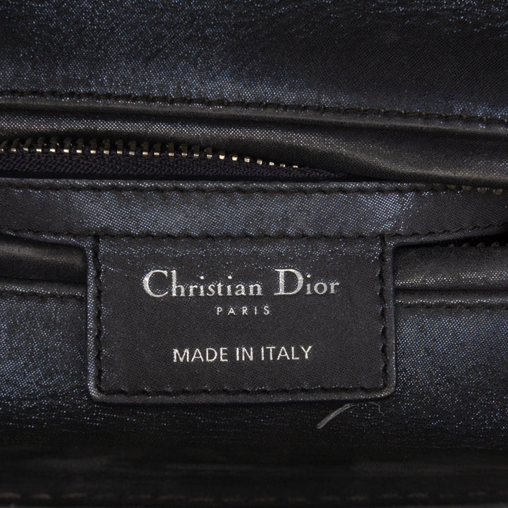 Dior Medium Iridescent Cuir d’agneau Cannage Lady Dior Noir – GABY PARIS Authentique