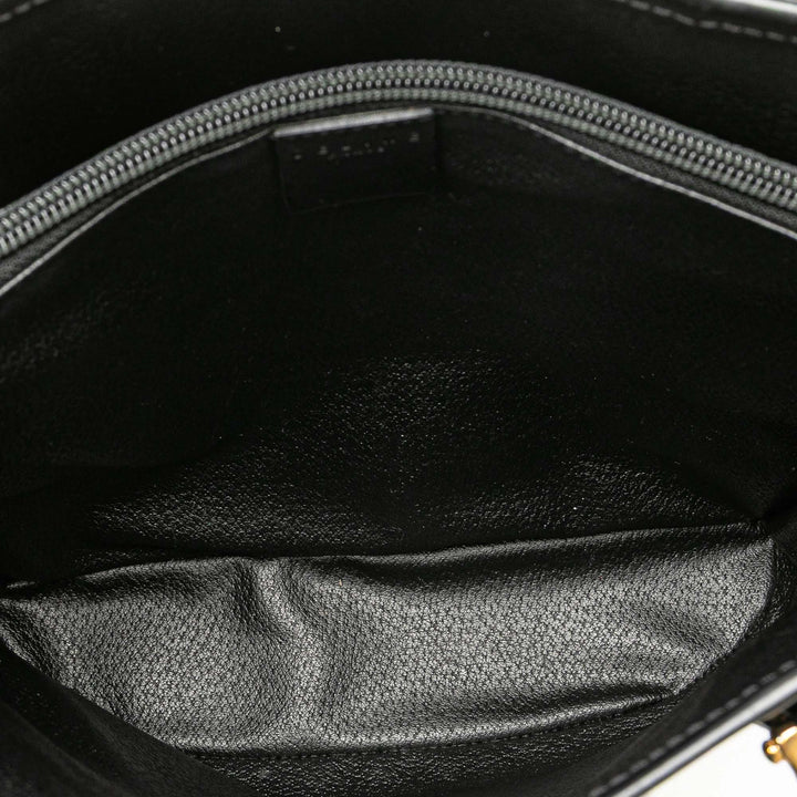 Macadam Coated Canvas Tote Black - Gaby Paris