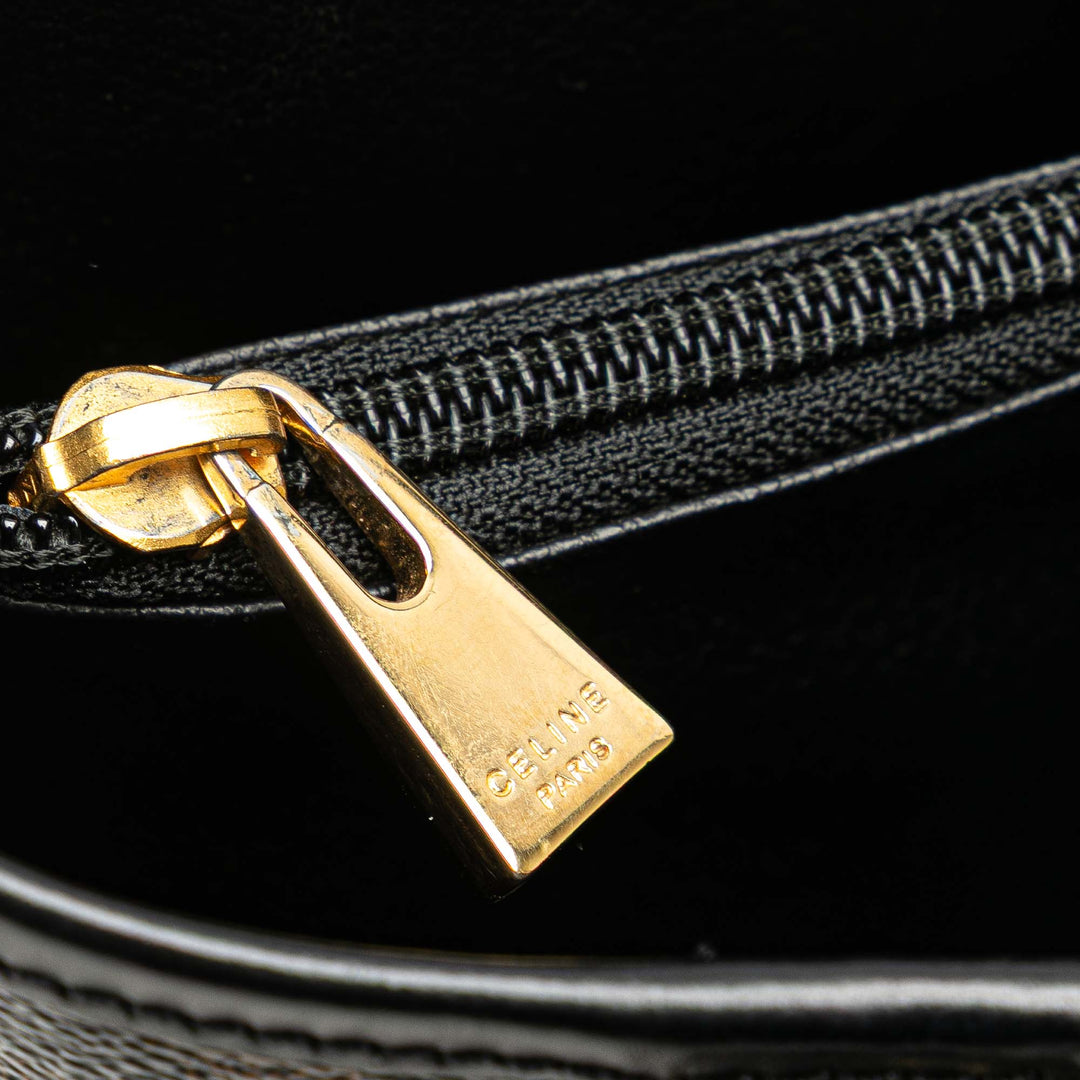 Macadam Coated Canvas Tote Black - Gaby Paris