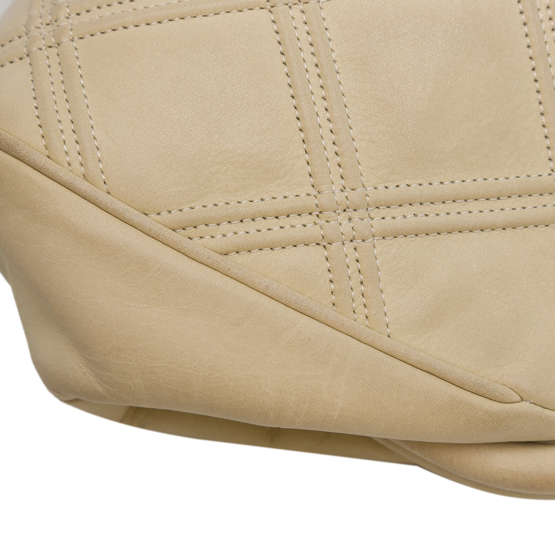 Chanel Cuir de veau Kiss Lock Frame Bag Blanc
