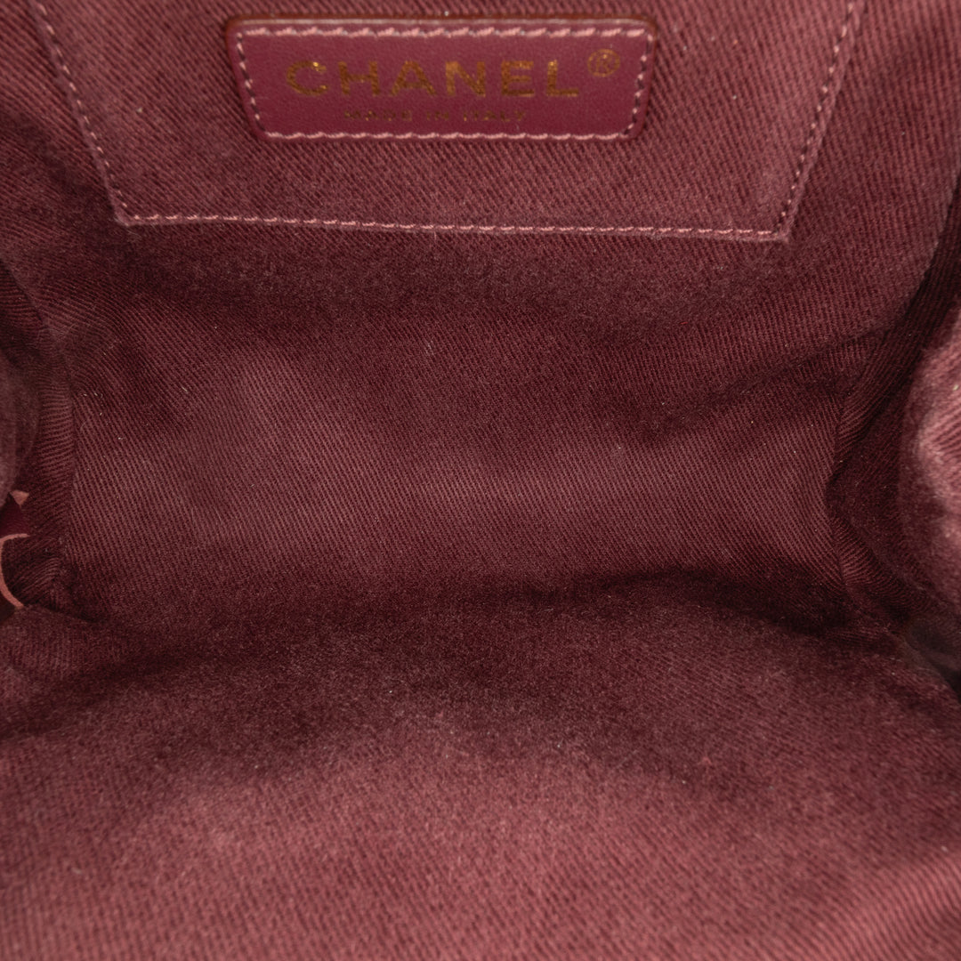 Chanel Cuir de veau Kiss Lock Frame Bag Blanc