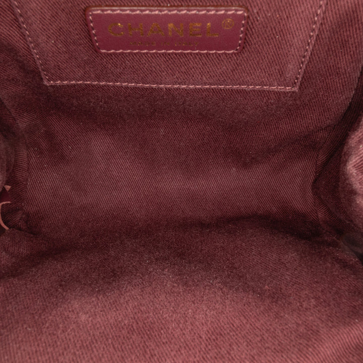 Chanel Cuir de veau Kiss Lock Frame Bag Blanc
