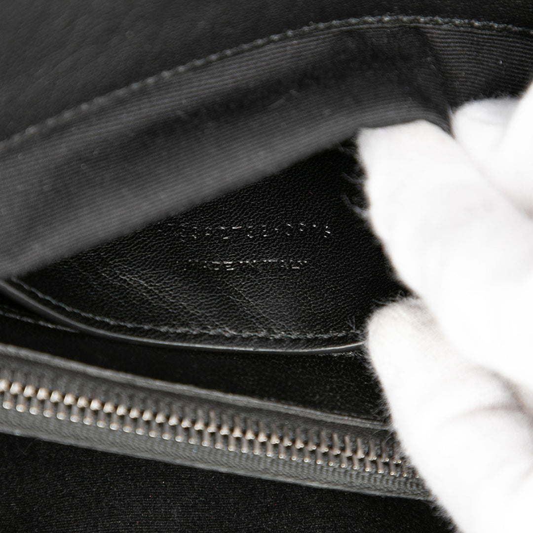 Saint Laurent Chevron College Sac Grand Cuir de mouton