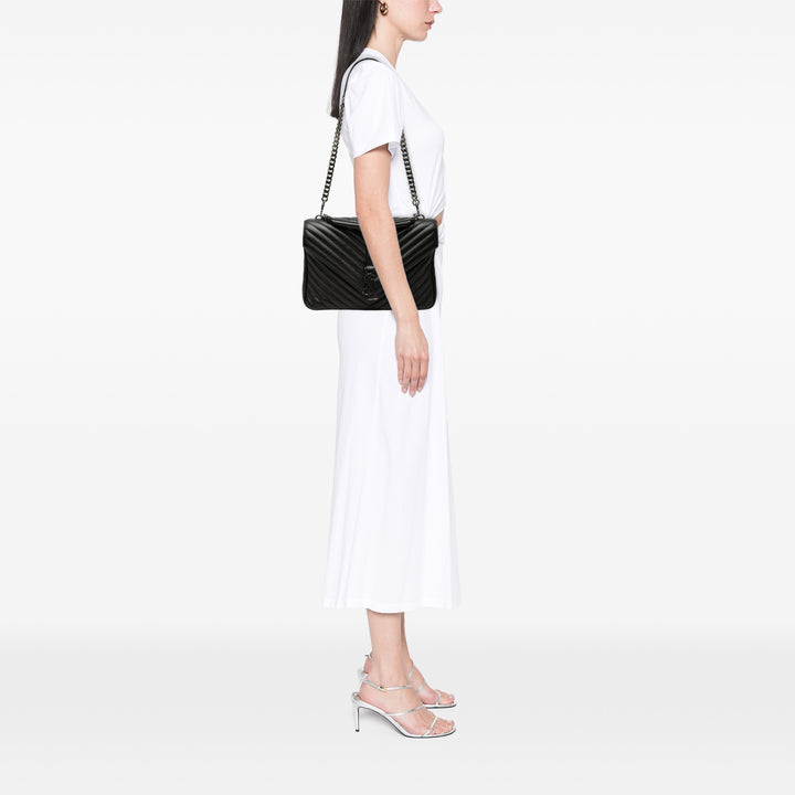 Saint Laurent Chevron College Sac Grand Cuir de mouton