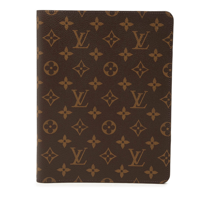 Desk Agenda Cover Monogram Marron