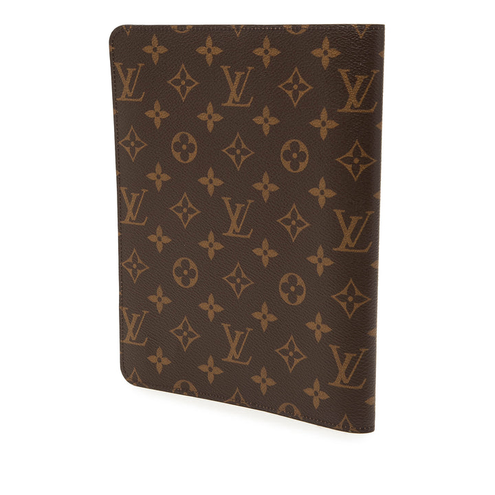 Desk Agenda Cover Monogram Marron