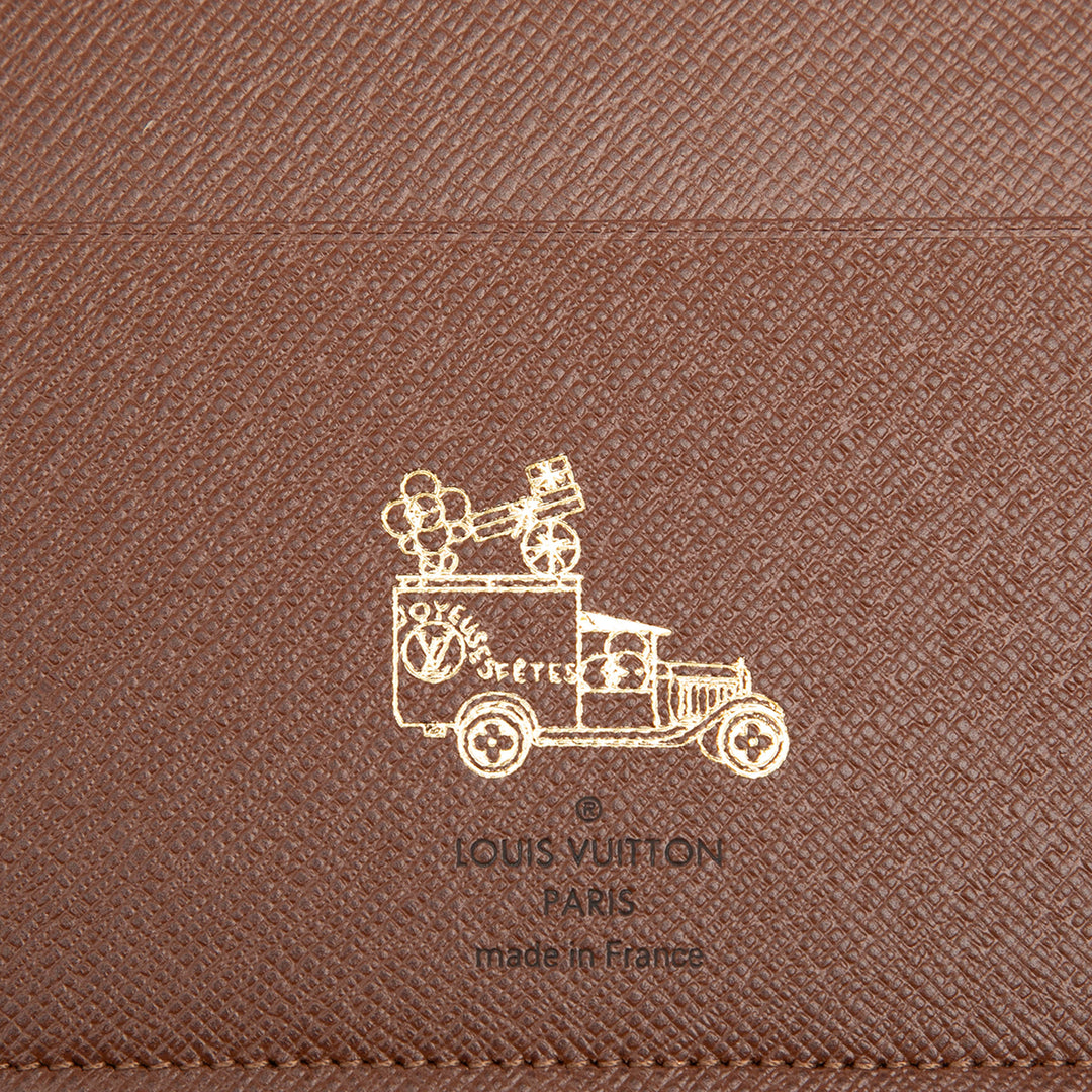 Desk Agenda Cover Monogram Marron