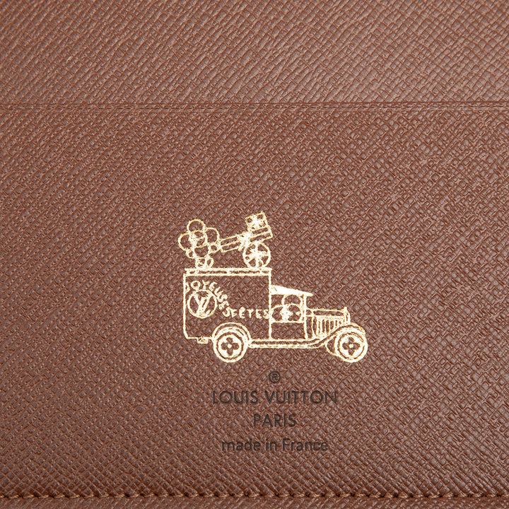 Desk Agenda Cover Monogram Marron