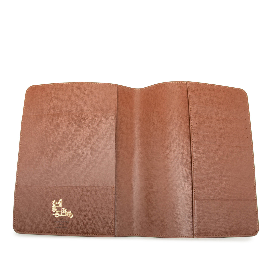 Desk Agenda Cover Monogram Marron