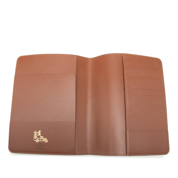 Desk Agenda Cover Monogram Marron