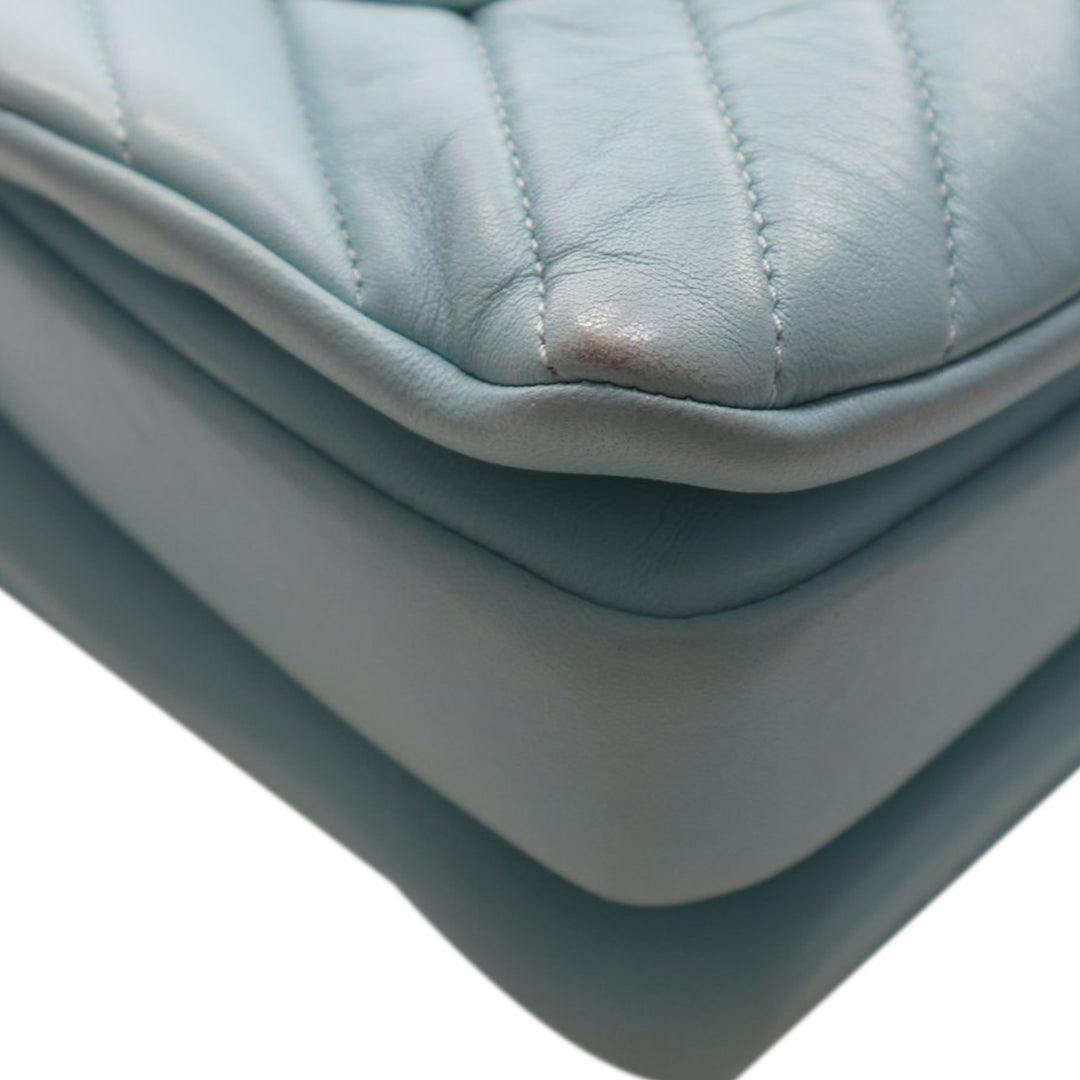 Chanel Small Chevron Cuir d’agneau Trendy CC anse supérieure à rabat