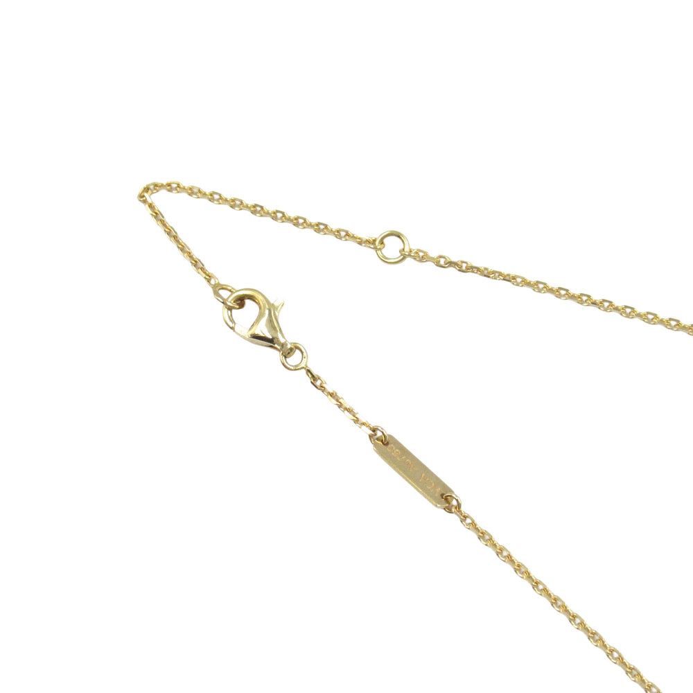 18K Yellow Gold and Onyx Vintage Alhambra Pendant Necklace Gold - Gaby Paris