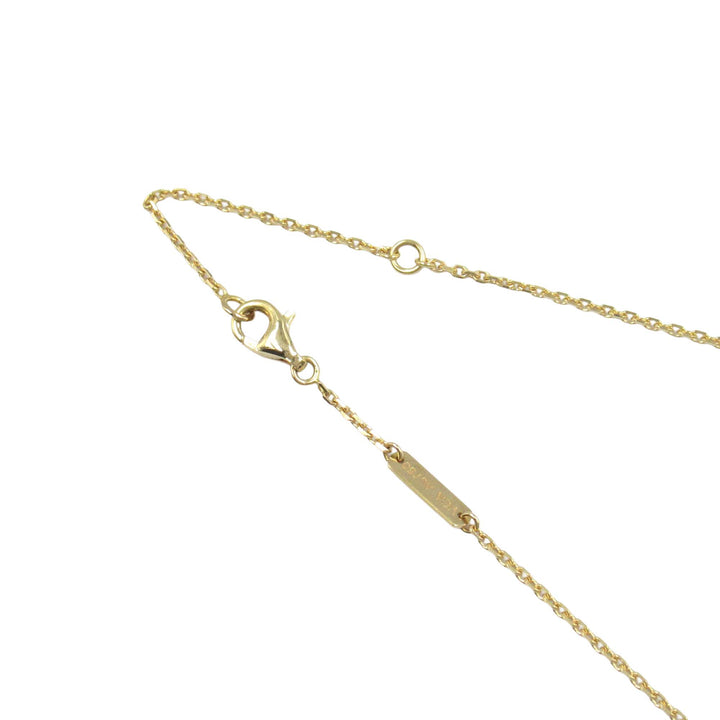 18K Yellow Gold and Onyx Vintage Alhambra Pendant Necklace Gold - Gaby Paris