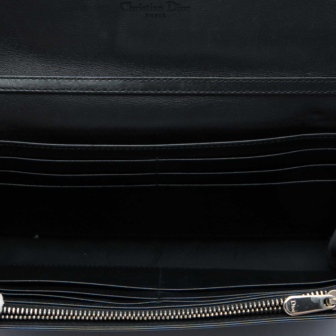 Dior Cuir verni Cannage Lady Dior Wallet on Chain