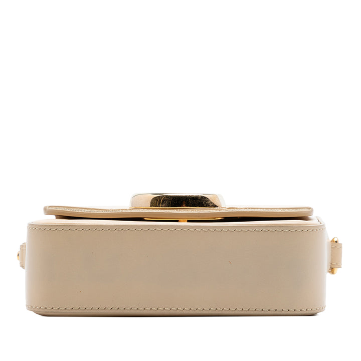 Chloé Sac à main C Mini Cuir de veau Beige – vue 3 – GABY PARIS