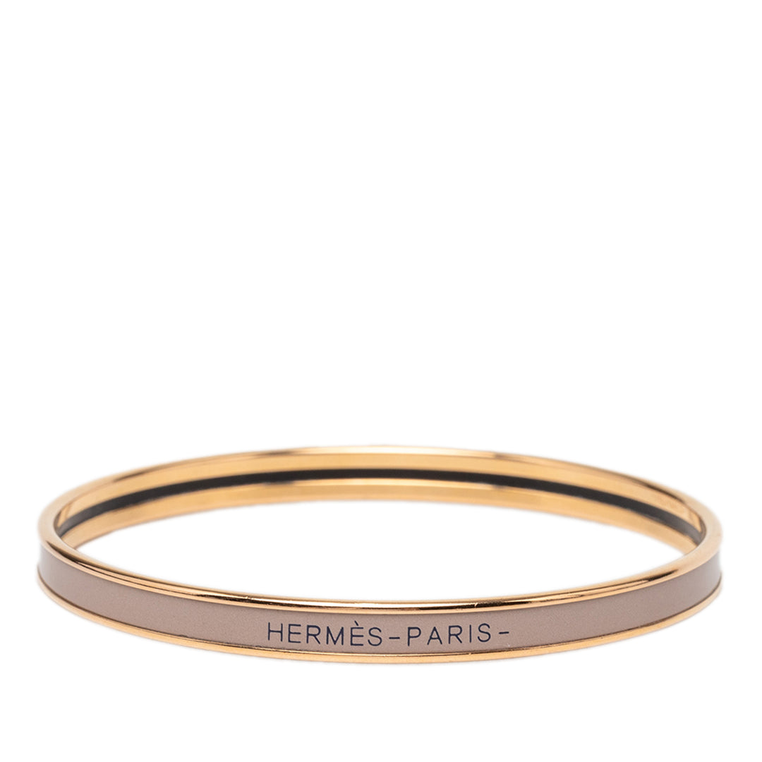 Hermès Extra Narrow Émail Uni Bangle 62