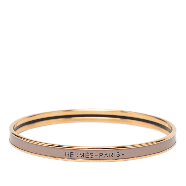 Hermès Extra Narrow Émail Uni Bangle 62