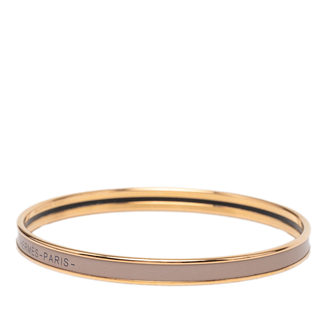 Hermès Extra Narrow Émail Uni Bangle 62