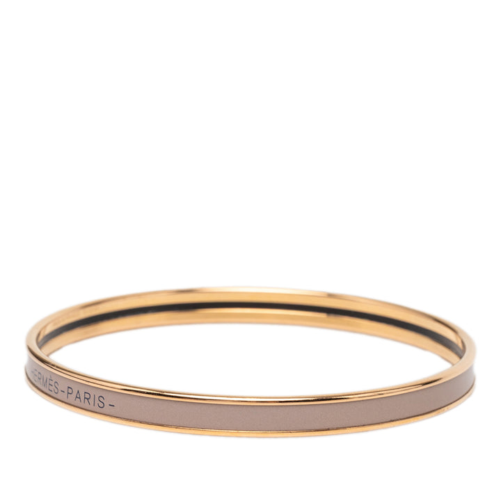 Hermès Extra Narrow Émail Uni Bangle 62