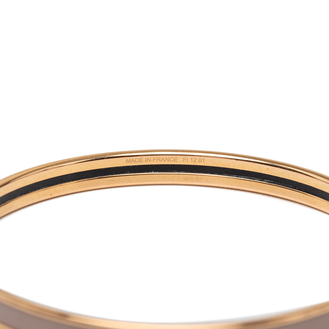 Hermès Extra Narrow Émail Uni Bangle 62