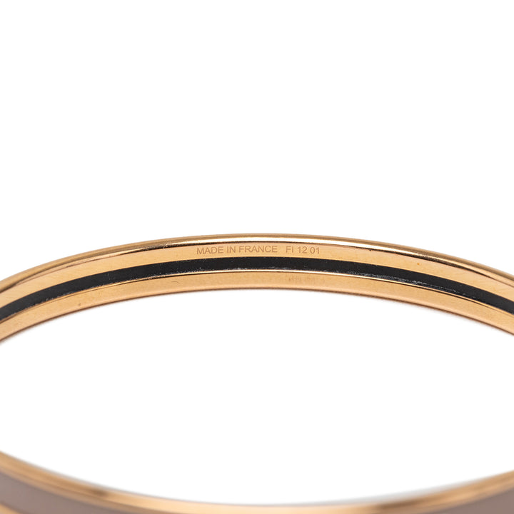 Hermès Extra Narrow Émail Uni Bangle 62